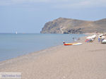 Het grote strand van Skala Eressos foto 2
