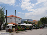 Cafetaria aan het Anaxos-strand