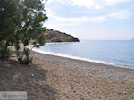 Het zand- kiezelstrand in Eftalou nabij Molyvos